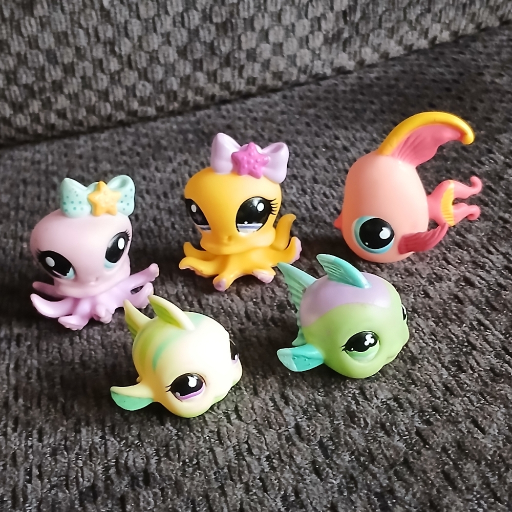 LPS Sea Life Lot Fish Octopus Pets